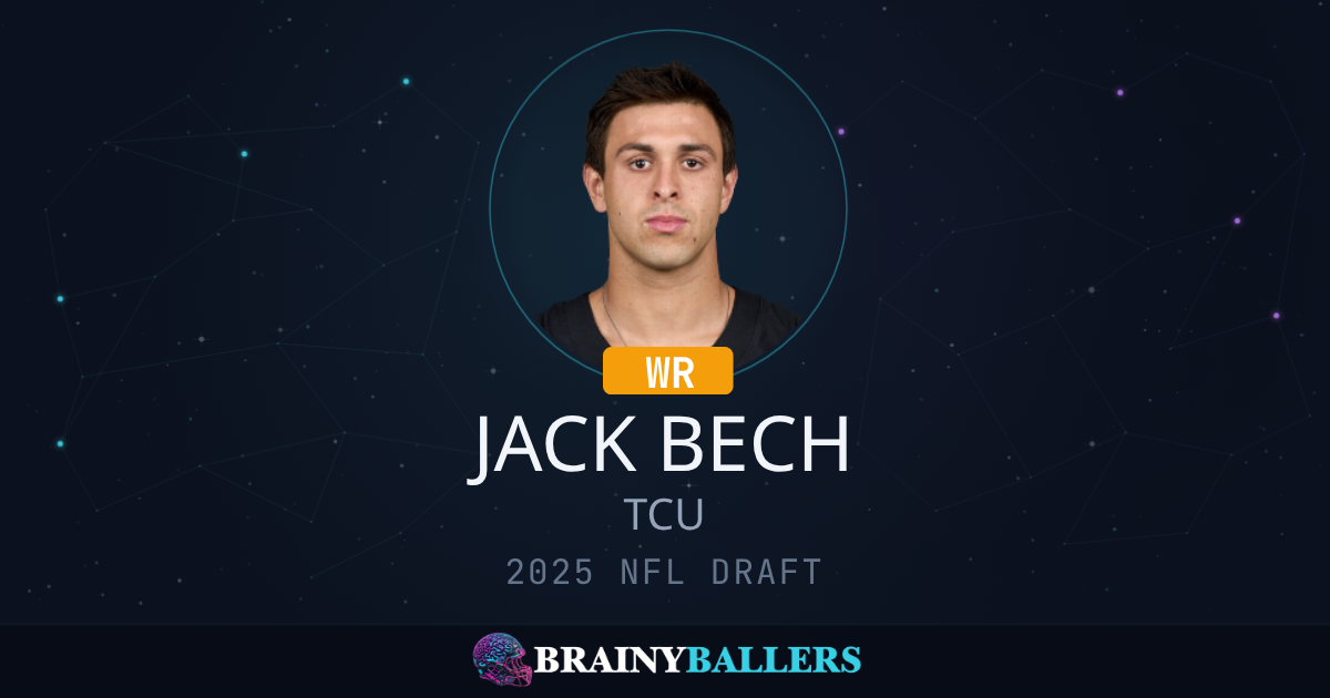 Jack Beh Jack Bech 2025 NFL Draft Profile & College Stats - BrainyBallers