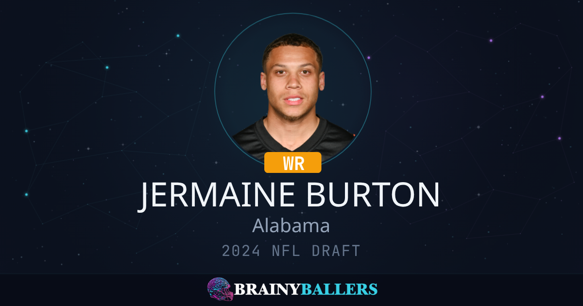 Jermaine Burton 2024 NFL Draft Profile &amp; College Stats - BrainyBallers