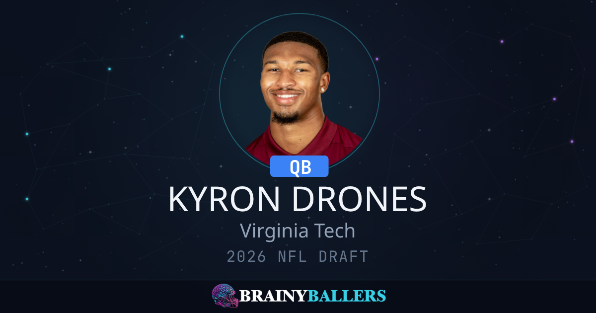 Kyron Drones 2026 NFL Draft Profile & College Stats - BrainyBallers