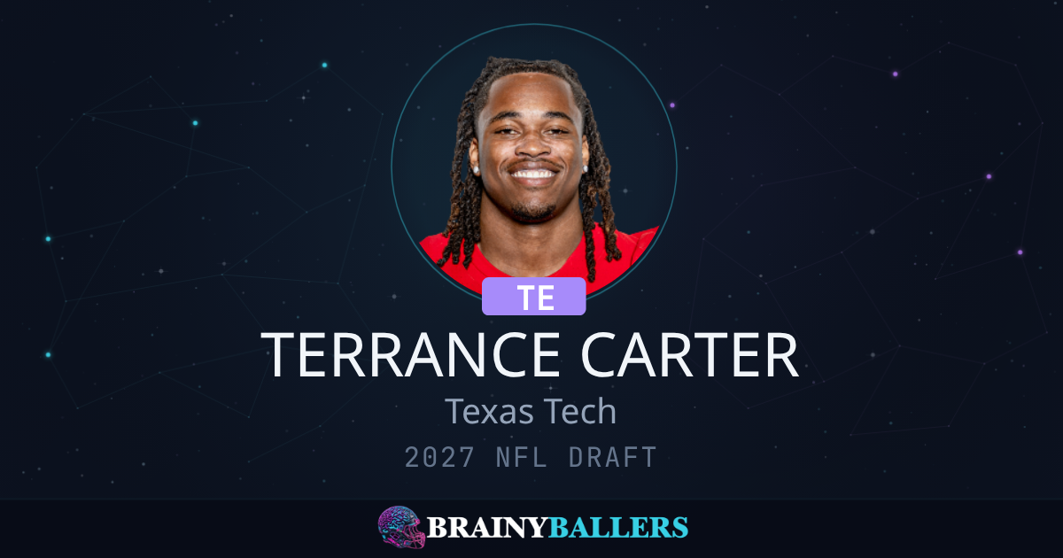 Terrence Df Terrance Carter 2027 NFL Draft Profile & College Stats - BrainyBallers